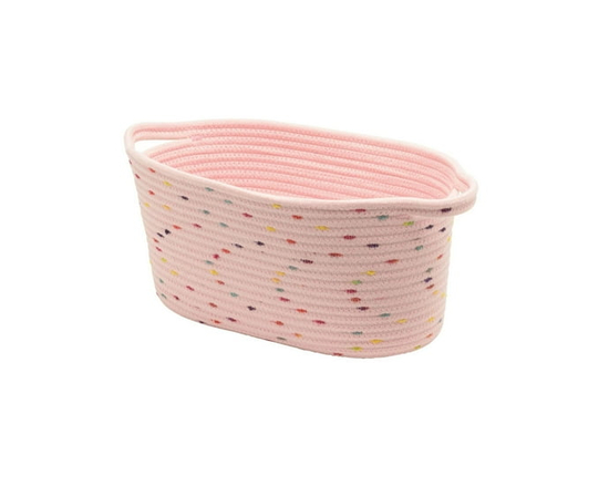 Panier de rangement en corde de coton