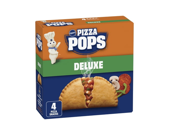 Pillsbury Pizza Pops, Deluxe Flavour, Frozen Pizza Snacks, 380 G, 4 CT, Contains: Wheat, Milk. - 380 g