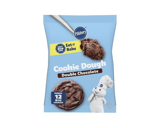 Pillsbury Double Chocolate Chip Cookie Dough, Ready to Bake - 455 Grams