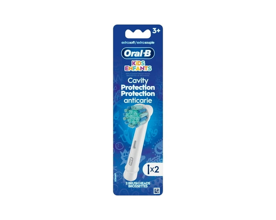 Brossettes de rechange extra souples pour enfants Oral-B, 2 unités, protection anticarie