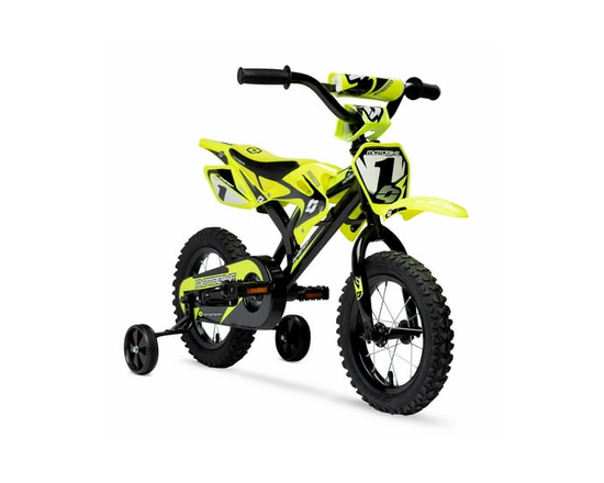 Hyper Bicycles 12" Motobike for Kids, Yellow