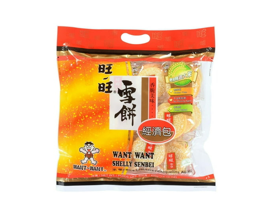 Want-Want Shelly Senbei Rice Crackers Family Pack 400g - 400 g