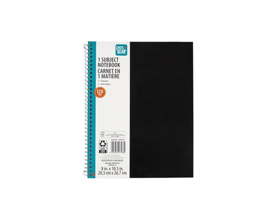 spiral notebook