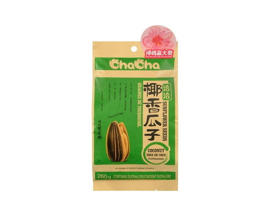 ChaCha Coconut Flavoured Roasted Sunflower Seeds - 260g