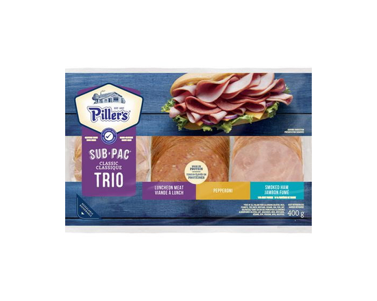Piller's Sub Pac Classic Trio (Pepperoni, Luncheon Meat, Smoked Ham)
