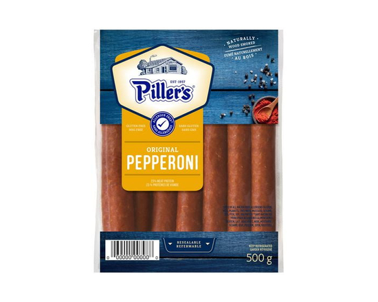 Piller's Original Gluten Free Pepperoni Meat Snacks