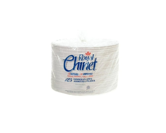 Royal Chinet 10.38 Pouces Assiette Plate, 125 Assiettes