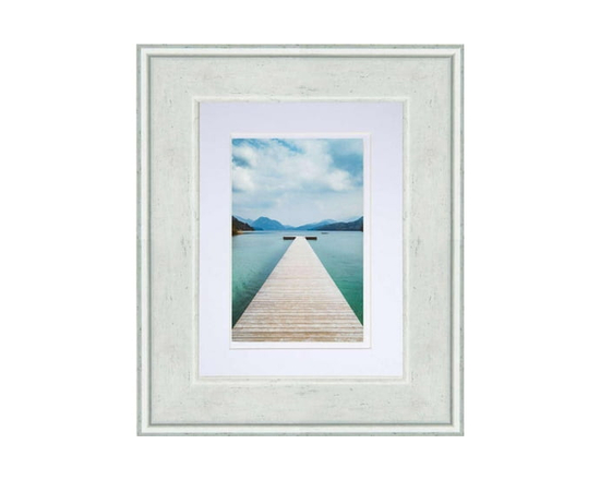 Unbranded Chandelle 5x7in Photo Frame, Bleached Blonde Finish, Decorative Tabletop and Wall Picture Frame - 5 in x 7 in