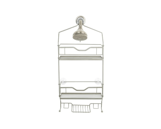 Era Palma Shower Caddy, Warm Silver 11.22x24 in - 11.22" x 24"