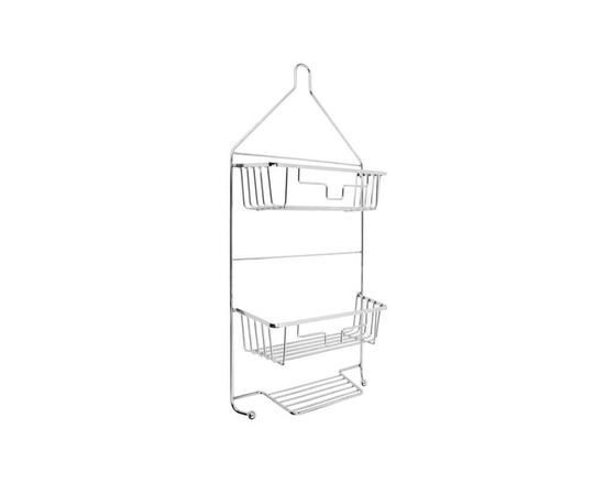 Era Brandon Shower Caddy Chrome, 10.43x22.87in - 10.43 x 22.87in