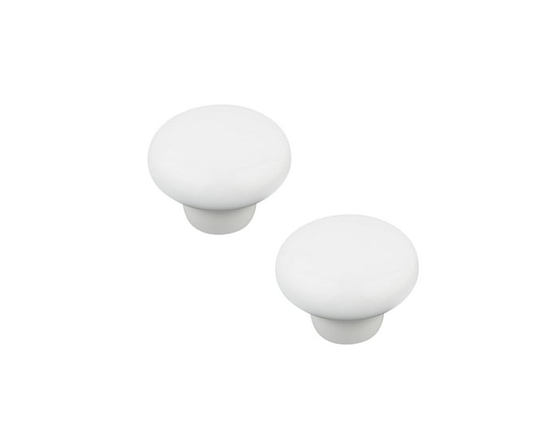 Era Céramique Paquet de 2 Bouton Blanc - 1.18 x 1.18 po