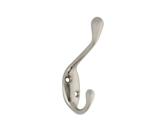 Era Double Paquet de 1 Crochet Nickel - 3,25 x 0,75 x 2,25 Po