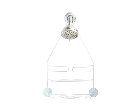 Era, Fallon Shower Caddy, White 10.15x18.11 in - 10.157x18.11 in