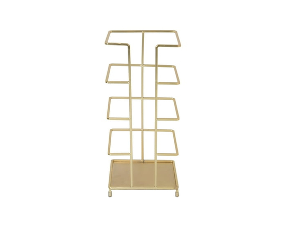 Era Tower Freestanding Toilet Paper Holder, Stacker, Warm Gold 6.18" x 13.85in - 6.18" x 13.85in