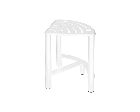 Era Tripole Tabouret de Douche Blanc 11x16 po - 11x16 po