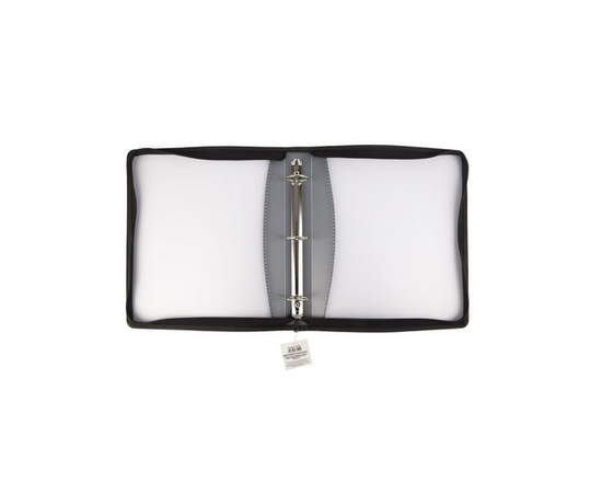 Pen+Gear Solid Poly Zip Binder Black