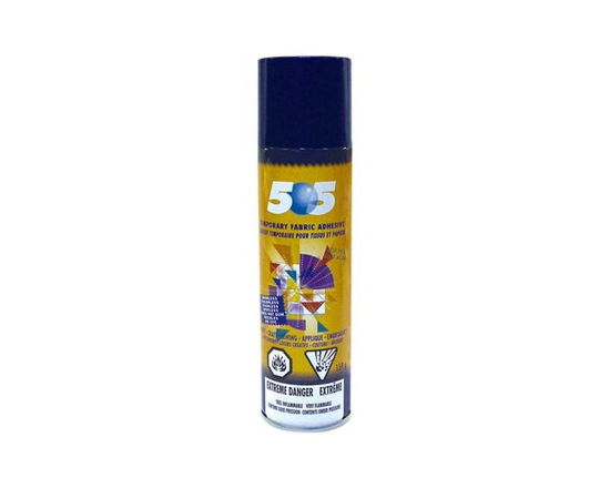 Adhésif temporaire pour tissu en spray ODIF 505 — 156 g, inodore, repositionnable