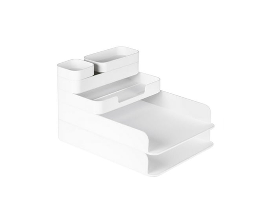 Pen + Gear Desktop Storage Box White - 6 in 1