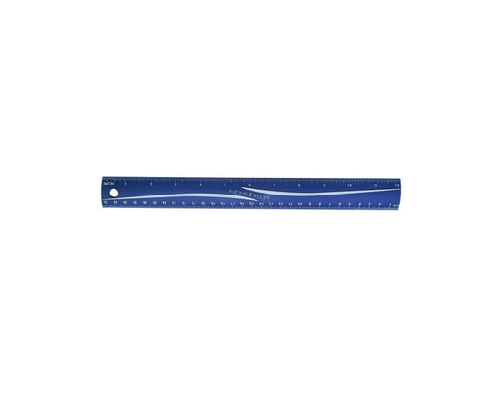 Pen +  Gear Flexible Ruler 30 cm Plastic Ruler 12 inch for Kids & Adults School Classroom Office Blue Bulk High and Middle School - 12"