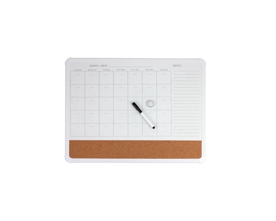 Pg 17X23 Calendar Combo Board With White Frame - 17