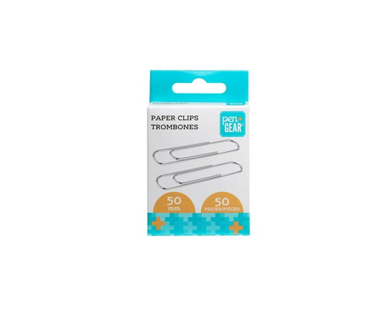 Pen+Gear  Jumbo Smooth Paper Clips  for Office School & Personal Use, 50 mm, 50 pcs