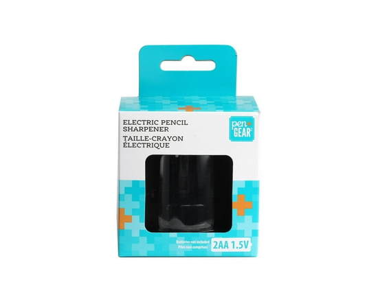 Pen+Gear Battery Powered Electric Pencil Sharpener,Small, Black