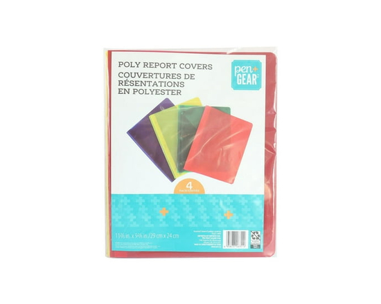 Pen+Gear 4Pcs Poly Report Cover