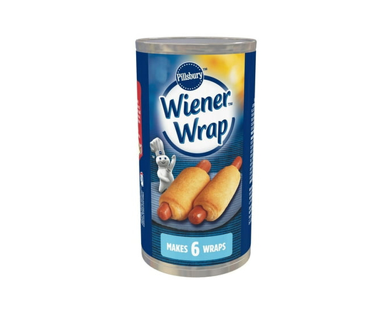 Pillsbury Wiener Wraps, Refrigerated Dough, Ready to Bake - 200 g