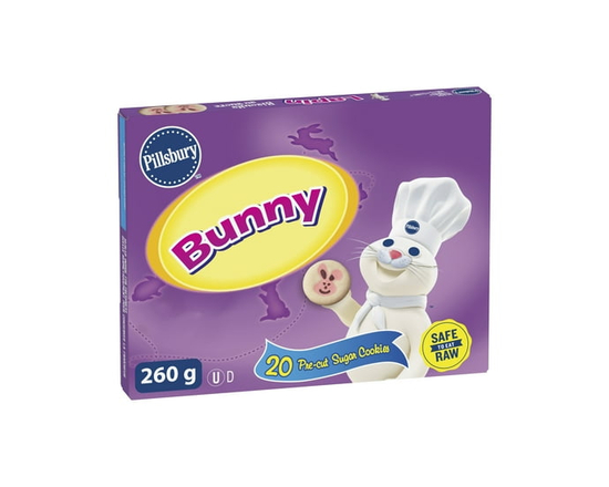 Pillsbury Ready to Bake Bunny Pre-Cut Sugar Cookies - 260 g
