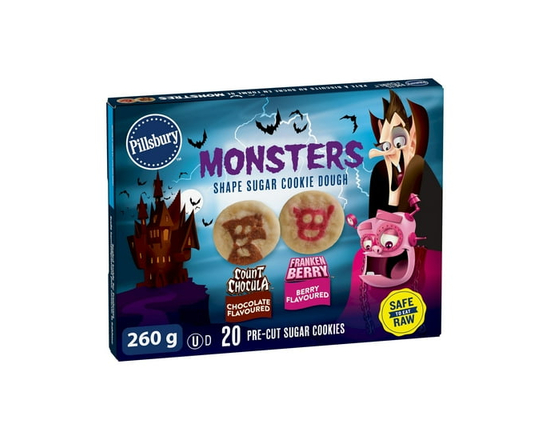 Pillsbury Ready to Bake™ Monsters Shape Sugar Cookie Dough - 260 g