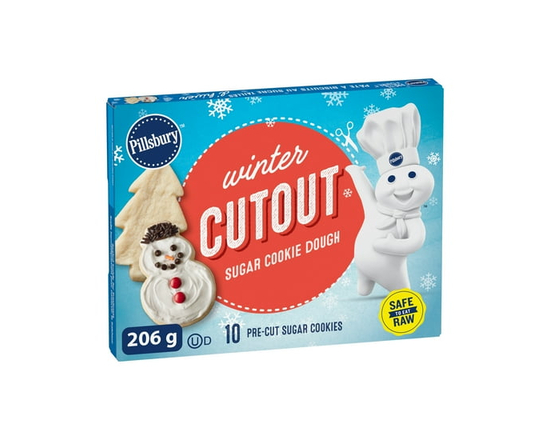 Pillsbury Ready to Bake™ Winter Cutout Sugar Cookie Dough - 206 g