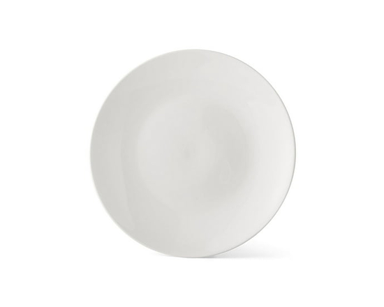 Mainstays Glazed White Round Stoneware Dinner Plate, 10.3 - 12