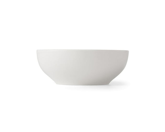 Mainstays Glazed White Stoneware Round Dinner Bowl, 6.1”