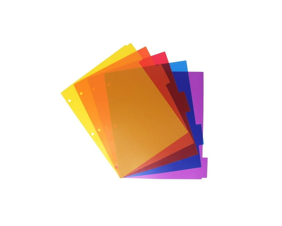 Poly 5 Tab Dividers