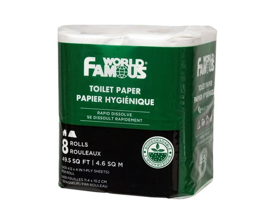 World Famous Biodegradable Rapid Dissolve Toilet Paper