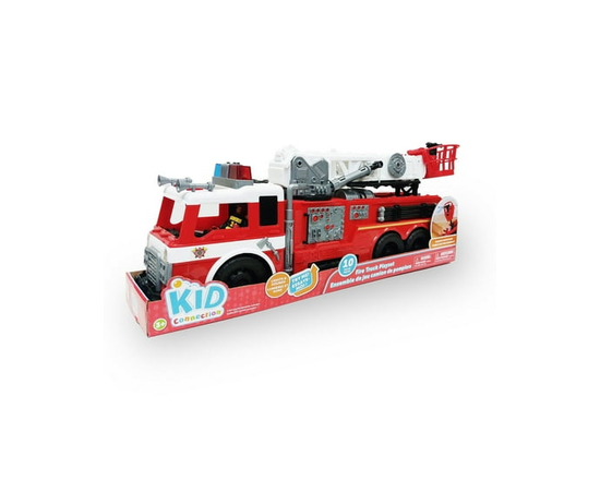 Kid Connection Ensemble De Jeu Camion De Pompiers, 10 Pièces, Son Et Lumière