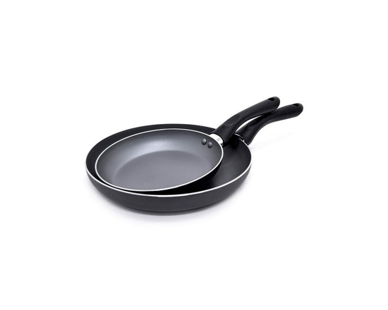 Starbasix Non-Stick Fry Pan Set, 2 Pieces, 20cm & 26cm, Aluminum Cookware, Oven Safe, Dishwasher Safe