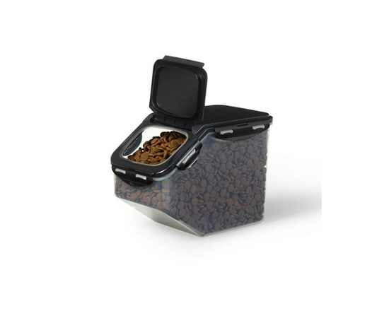 Starfrit LocknLock Flip Top Pet Food Container, 169 oz / 5 L, Airtight & Leakproof, BPA-Free Plastic, Odor Control, Easy Access Lid, Dishwasher Safe,