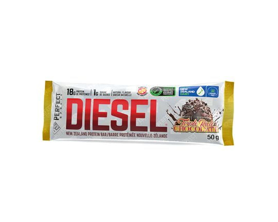 DIESEL New Zealand Protein Bar, Triple Rich Chocolate 50g/bar