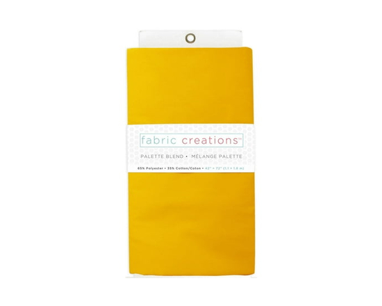 Fabric Creations Polycotton 65/35 Pre-cut Fabric - 2 yards x 42" / 1.83 x 1.07 m (Yellow)