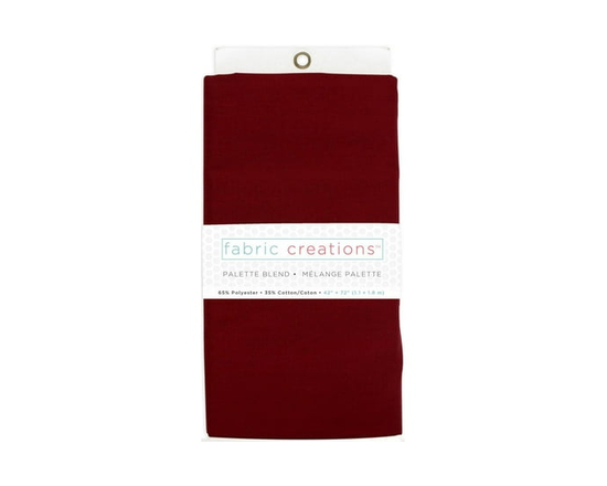 FABRIC CREATIONS Polycotton 65/35 Pre-cut Fabric, Navy - 2 yards x 42" (Red)