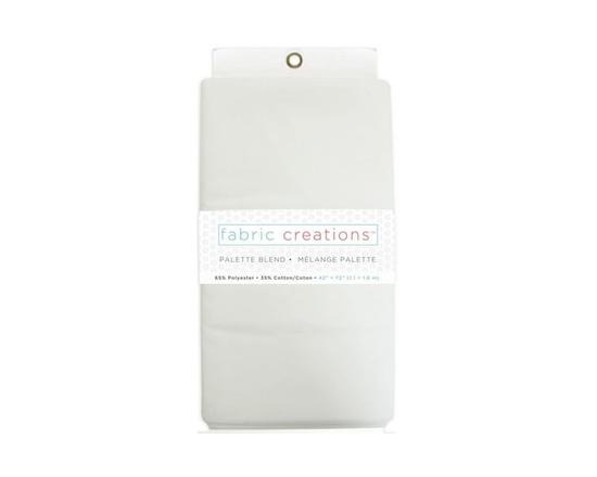 Fabric Creations Polycotton 65/35 Pre-cut Fabric - 2 yards x 42" / 1.83 x 1.07 m (White)