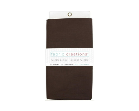 FABRIC CREATIONS 65/35 Polycotton Pre-Cut Fabric, Green, 1.83 × 1.07 m (2 × 1.17 yd) - 2 yards x 42" (Brown)