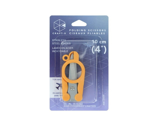 CRAFT X Decorative Paper Edge Scissors, 6-Pattern Craft Set, Orange