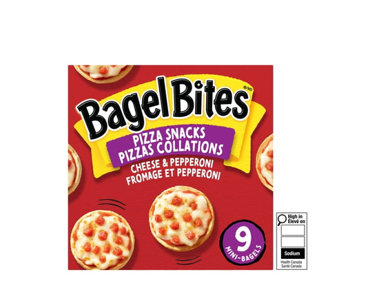 Bagel Bites Cheese & Pepperoni Frozen Pizza Snacks, Box