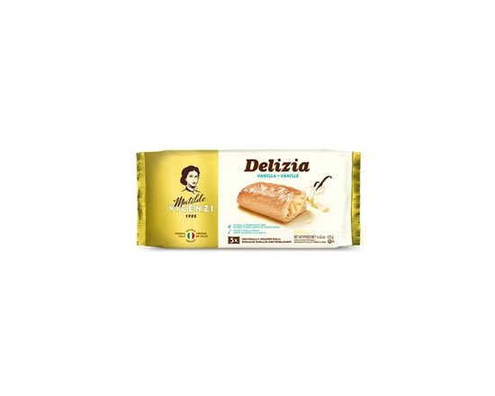 Vicenzi Baked Flaky Puff Pastry Rolls Filled with Pastry Cream 125G - 125GR