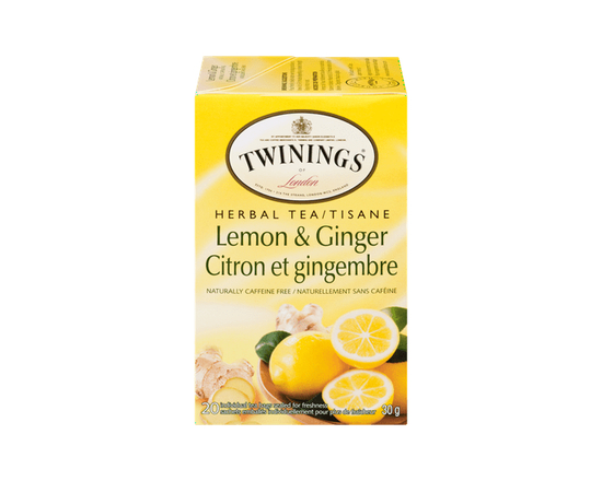 Twinings Lemon Ginger Herbal Tea - 30 g