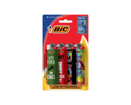Flick Your BIC® Pocket Lighter, 4 pack - 4