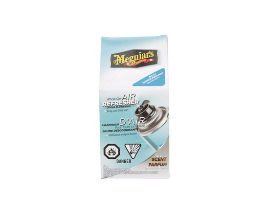 Assainisseur d’air en aérosol pour toute la voiture Meguiar’s®, G16402C, parfum de voiture neuve, 71 g (2,5 oz)