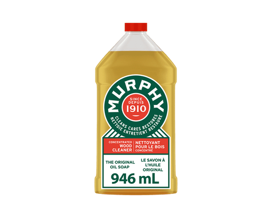Murphy Oil Soap Concentrated Formula, Wood Cleaner, Citronella Oil Scent, 946 mL Bottle - 32 fl oz